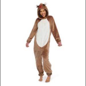 COPY - North Pole Trading Co Reindeer Unisex Adult Fleece Pajama